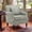 Green, variant on Vintage Floral Print Armchair,featuring durable linen fabric and solid wood legs.Vibrantly colored accent chair is perfect for bedrooms, living rooms,reading nooks,and entryways,Pink