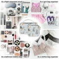 thumbnail image 7 of Rabbits with Carrots Clear Cosmetic Bags with Handles PVC Toiletry Bags Zipper Waterproof Portable for Traveling 2 Pcs, 7 of 7