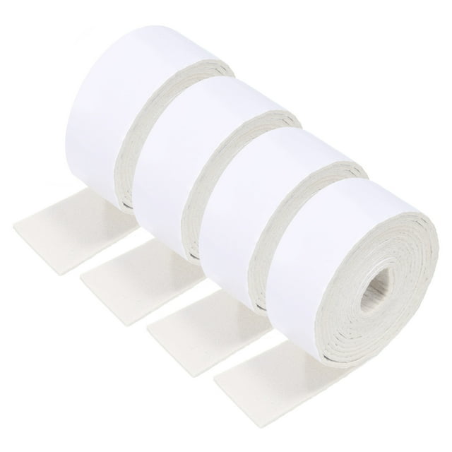 Uxcell 4pcs hojas de fieltro autoadhesivas 118x2 pulgadas para manualidades y artes, blancas