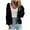 Black, variant on Arlun Women's Knit Open Front Sweaters Long Sleeve Button Dowm Loose Cropped Sweater Cardigans Plus Size Warm Comfortable Winter Outerwear Coats White XL