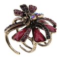 thumbnail image 1 of Crystal Flower Hair Claw / Clip Para El Cabello, Gorras De Diamantes De Vino rojo Jinwen Garra de pelo con diamantes de imitación, 1 of 8