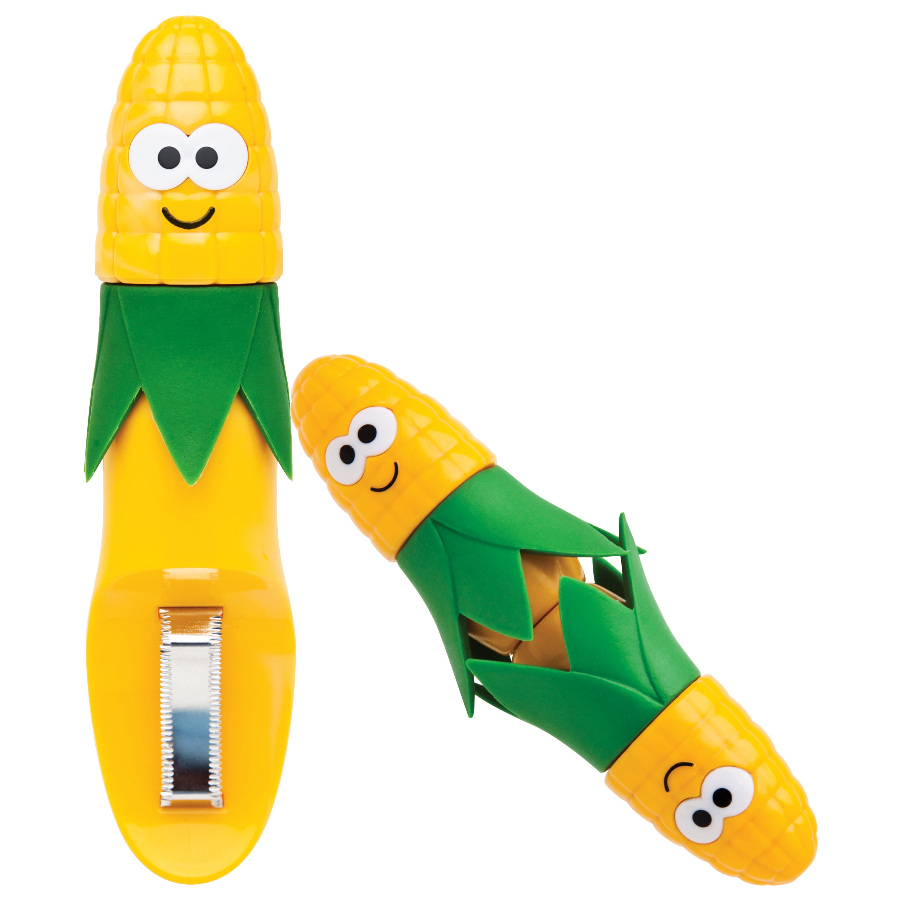 Joie Corn Star Yellow Stainless Steel Corn Stripper with 4 Corn Cob