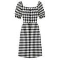 thumbnail image 7 of Houndstooth Classic With Bevel Dress elegant party dresses for women 2024 long dress women Party dresses, 7 of 7