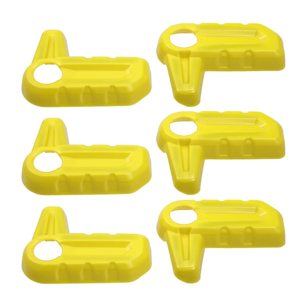 Cubierta de la manija del interruptor de extracción del techo rígido para Jeep Wrangler JL JLU 2018-2023 para la decoración del pestillo del panel Freedom Accesorios interiores 6 piezas amarillo