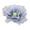 blue 30cm, variant on deevoka Artificial Flower Head Blossom Fake Flower for Bridal Shower Garland Holiday 30cm