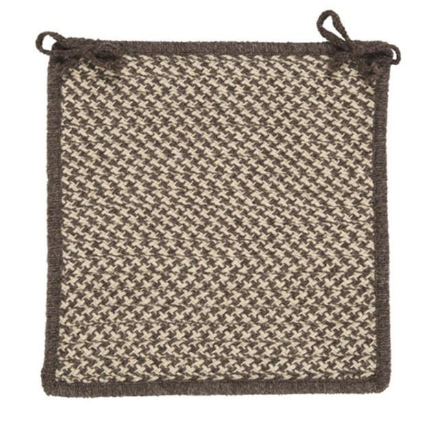 Colonial Mills HD36A015X015SX Natural Wool Houndstooth - Espresso Chair Pad -single Rug