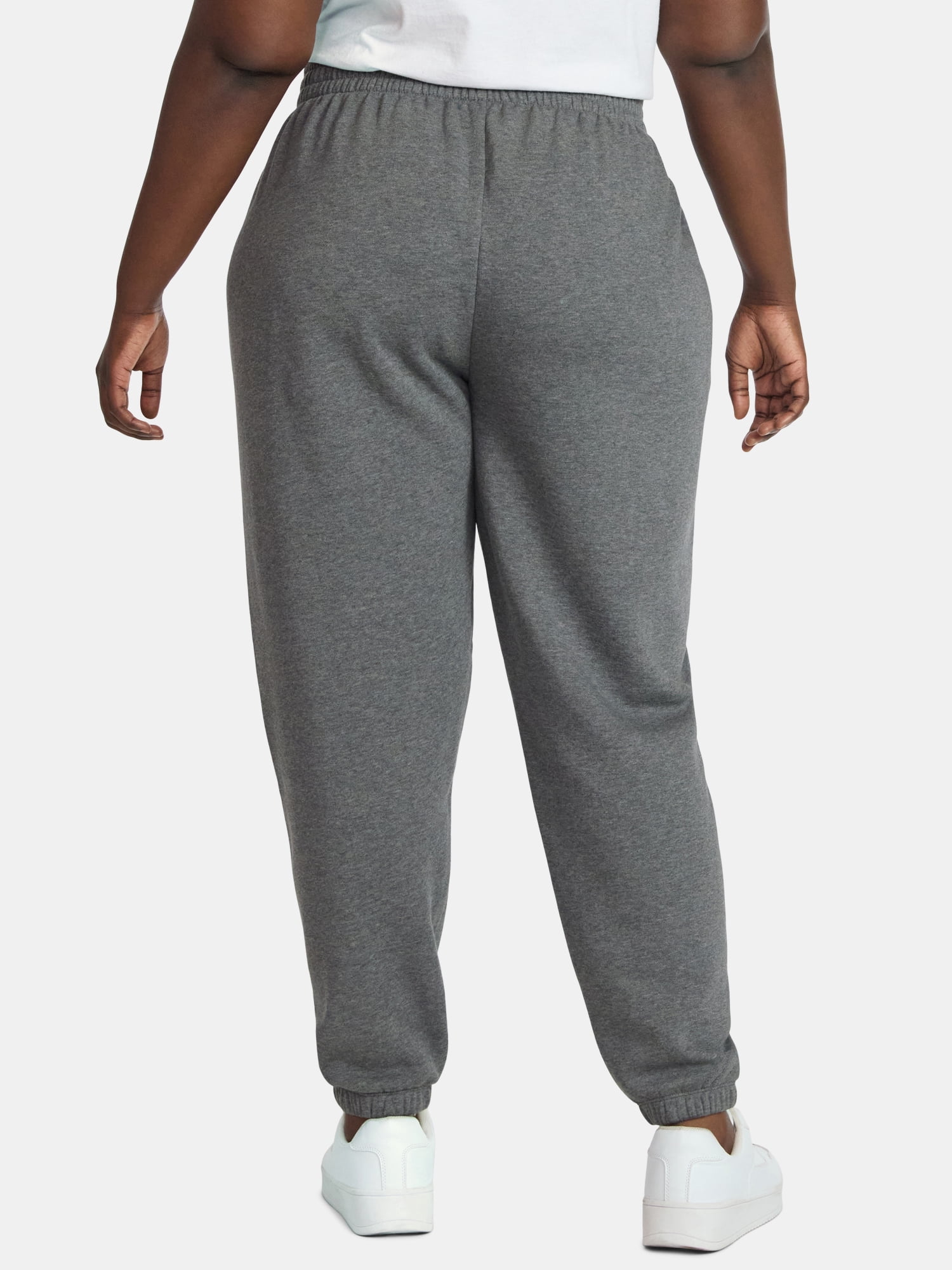 Terra & Sky Women's Plus Fleece Jogger Sweatpants, Size 0X-5X