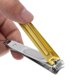 thumbnail image 2 of Cortauñas de patrón vertical duradero de 1 pc Unique Bargains tono dorado, 2 of 6