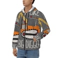 thumbnail image 3 of Kdxio I Like Big Digger Print Men Hoodies Casual Hoodies for Men with Zip Pockets Full Zip Long Sleeve Sweatshirt Sports Hooded Jacket-3X-Large, 3 of 5