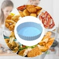 thumbnail image 2 of Alimaro Reusable Silicone Air Fryer Liners, 2 Pcs, Heat Resistant, Round, 20cm, 2 of 11