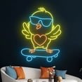 thumbnail image 5 of Handmadetneonsign Chick Skateboarding Neon Sign, Skateboard Chicken Led Sign, Chick Skateboarder, 5 of 5