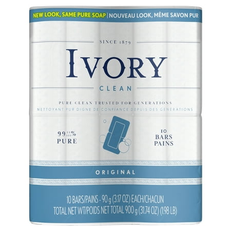 (2 pack) Ivory Clean Original Personal Bar 3.17oz, 10