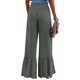 thumbnail image 3 of Txlixc - Pantalones de salón para mujer, holgados, cómodos, de pierna ancha, con parte inferior con volantes, de talle alto, sueltos, informales, para trabajo Txlixc Casual, 3 of 5
