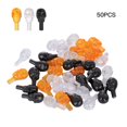 thumbnail image 1 of 50 pcs Reusable Plastic Skull Snowman Head Halloween Christmas Tree Bar Party Decoration Random Color, 1 of 9