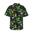 thumbnail image 3 of Goofa Chamomile Hawaiian Shirt for Men, Unisex Summer Beach Casual Short Sleeve Button Down Shirts,Aloha Tropical Floral print shirt-3X-Large, 3 of 9