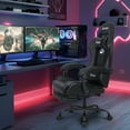 thumbnail image 5 of CELTOSS Black Office Gaming Chair with Footrest & Lumbar Support, Ergonomic Adjustable Computer Chair with Swivel Seat & Headrest, 5 of 13
