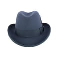thumbnail image 3 of Epoch Hats Company  Wool Felt Homburg Godfather Hat with Feather (Men), 3 of 5