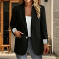 thumbnail image 2 of ZJXFGS Blazers for Women Business Casual,Blazer for Women,Women'S Blazer,Womens Jackets Dressy Casual,Women Blazers for Work Casual,Casual Blazer for Women,Summer Blazer Black L, 2 of 6