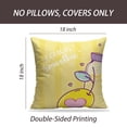 thumbnail image 2 of LALILO Throw Pillow Covers Lemon Mason Jar Agriculture Card Cushion Cover 18" x 18", 2 Pack, 2 of 6