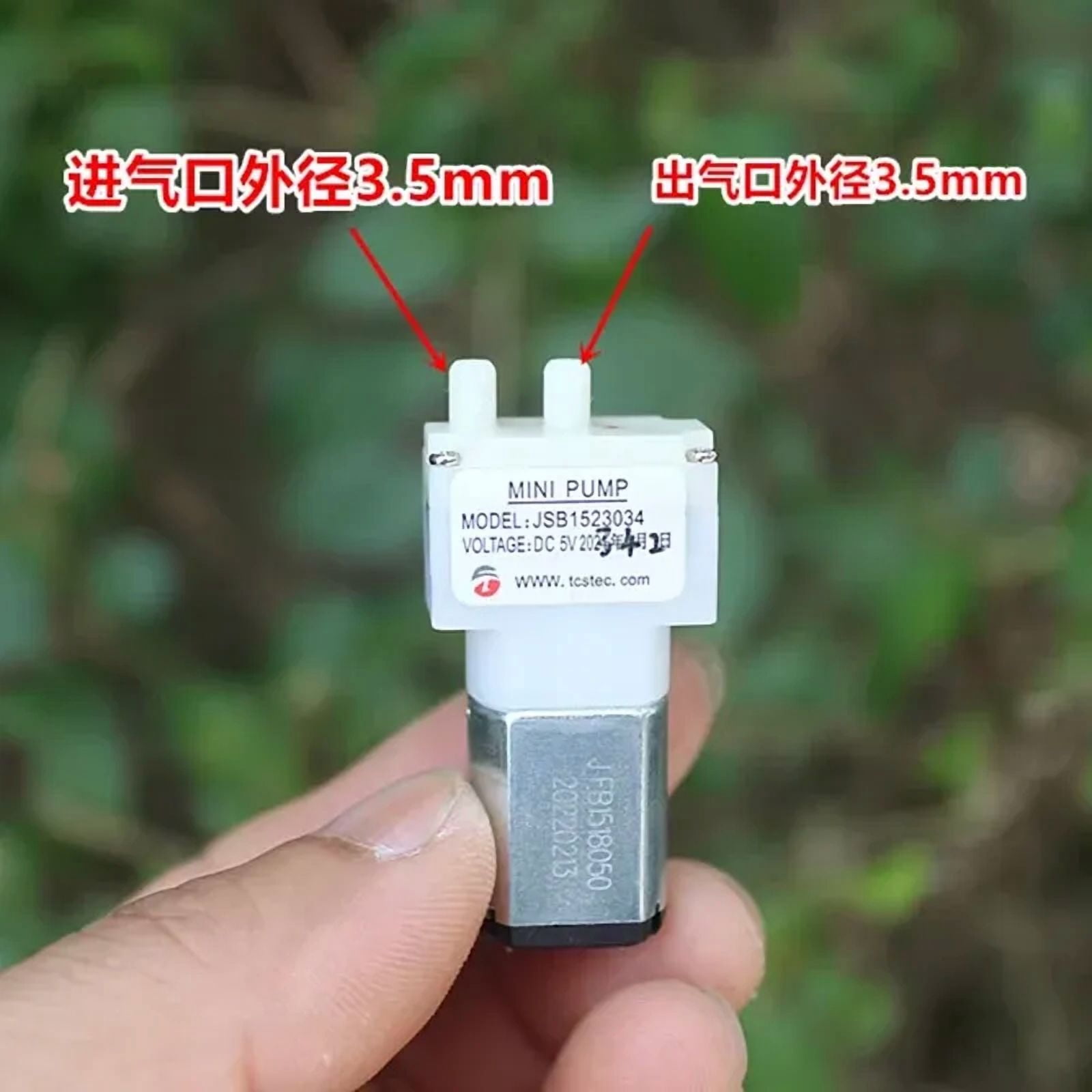 JSB1523034 DC 5V 6V Mini 030 Motor Diaphragm Air Pump Vacuum Pump Negative Pressure Suction Pump