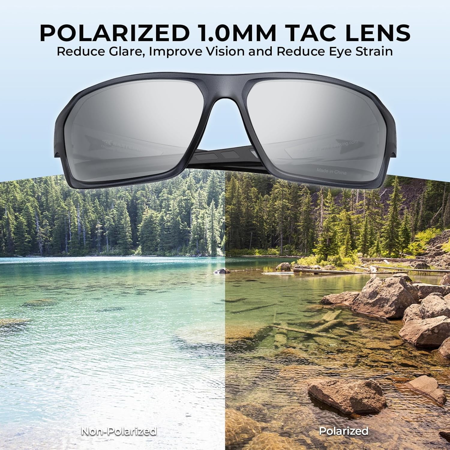 KastKing Chippewa Polarized Fishing Sunglasses, UV400 TAC Lenses