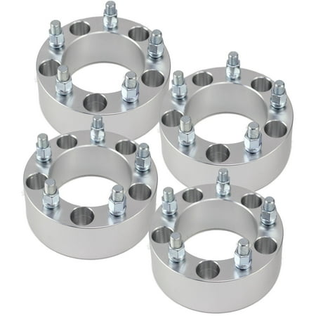 Set of 4 | 2" 5x5.5 (5x139.7) Wheel Spacers | Fits  Dodge Ram 1500 Ford F-100 Bronco Jeep CJ | 1/2" (Best Wheel Spacers For Ram 1500)