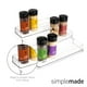 thumbnail image 2 of SIMPLEMADE Especiero transparente – Paquete de 2 estantes de tres niveles para encimera y gabinete, organizador de especias para cocina, baño, dormitorio y oficina, soluciones de almacenamiento y orga, 2 of 5