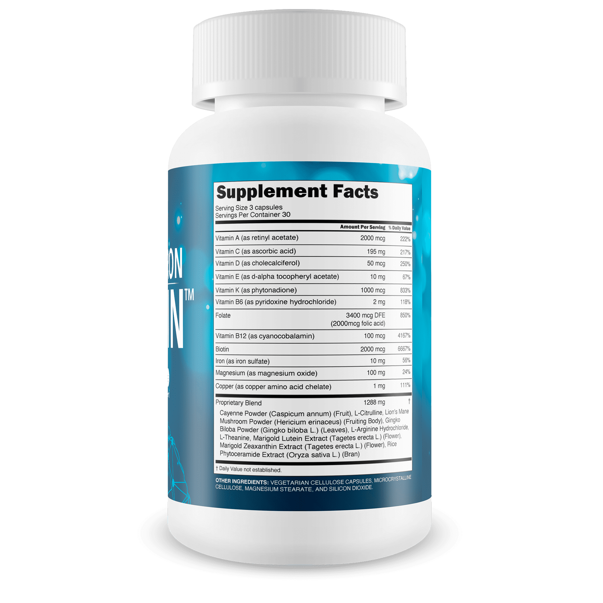 Ultra Iron Brain - Improved Memory Formula - Our Best Iron Brain Cognitive Support Supplement - Advanced Brain Booster Focus Supplement - Mental Alertness & Focus Supplements - Mental Focus Vitamins