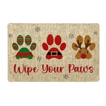 geerera Christmas Doormat, Outdoor Entrance Mat, Holiday Welcome Mat, for Porch, Front Door and Indoor Use,16"x24"