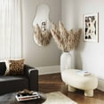 thumbnail image 3 of TOV Furniture Discus Cream Oval Bouclé Ottoman, 3 of 5