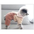 thumbnail image 2 of Sudadera con capucha para perros, ropa para mascotas, ropa para perros y gatos, ropa linda para mascotas, ropa cálida con capucha de invierno, cachorro, bulldog francés, carlino (M, rosa), 2 of 5