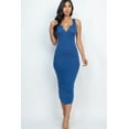 thumbnail image 4 of Sleeveless Split-Neck Midi Dress, 4 of 11