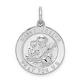 thumbnail image 1 of Sterling Silver Rhodium-plated Saint Joseph Medal, 1 of 3