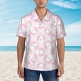 thumbnail image 4 of Daiia Cute Rabbit Hawaiian Shirt for Men Gentle Cotton Regular Short Sleeve Casual-X-Large, 4 of 9