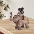 thumbnail image 3 of Estatuilla de , estatua para niños, colecciones de esculturas, manualidades para mesa, sala de estar, decoración del hogar, Soledad Estatua de elefante, 3 of 8