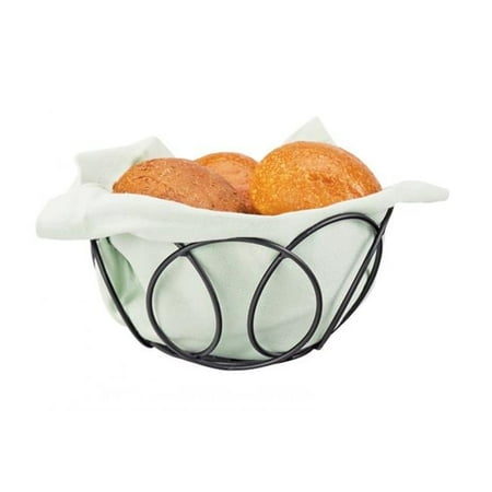 Cal Mil Wire - Cal Mil 22009-13 Black Wire Bread Basket - 6.5 dia. x 3.5 in.
