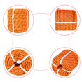 thumbnail image 2 of Polyester Nylon Pulling Rope, High Force Polyester Load 5400LBS Sailing Rope Abrasion Resistant UV Resist for Camping Swings Arborist Gardening Marine Orange, 2 of 7