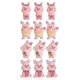 thumbnail image 1 of Mini Resin Charms 40Pcs Pig Shape DIY Pendant Kids Jewelry Making Occasion 2.6X1.8X0.3CM Pink Creative Accessories, 1 of 5
