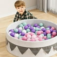 thumbnail image 5 of BalanceFrom 400-Count Play Pit Balls Toy Set for Kids with Mesh Bags, Pastel Colors, 5 of 7