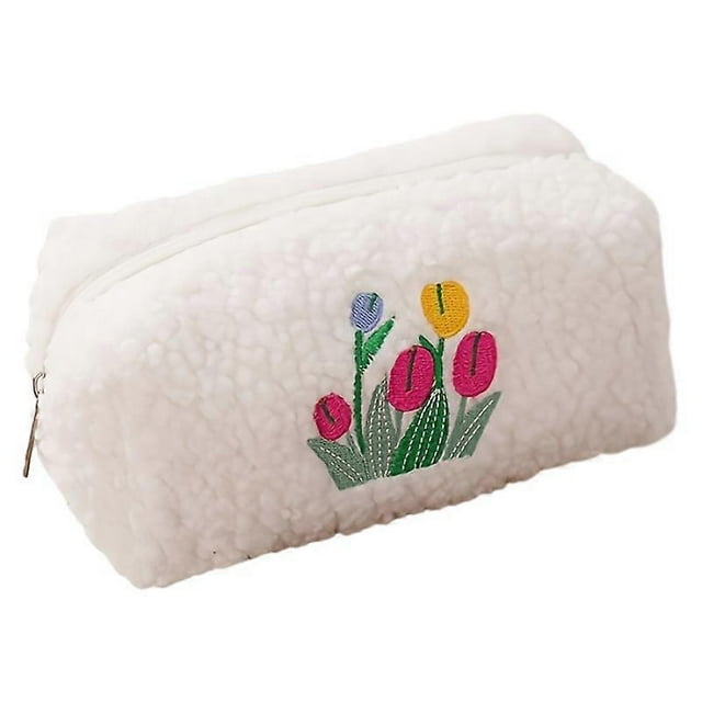 Tulip Pencil Bag Unpopular Large Capacity Stationery Bag Cute Student Storage Bag HighLooking Pencil Bag