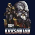 thumbnail image 2 of Men's Star Wars: The Book of Boba Fett Krrsantan the Wookiee The Twins Protector  Sweatshirt Navy Blue 3X Large, 2 of 4