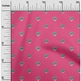 thumbnail image 1 of oneOone Polyester Lycra Fabric Floral Block Printed Fabric 1 Yard 56 Inch Wide, 1 of 4