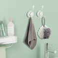 thumbnail image 6 of Stainless Steel Suction Cup Hook, 3-in-1 No-Drill Storage Hanger for Bathroom, Black White Silver, 4.3x2.6x2.2in, 22lbs Capacity, 6 of 6