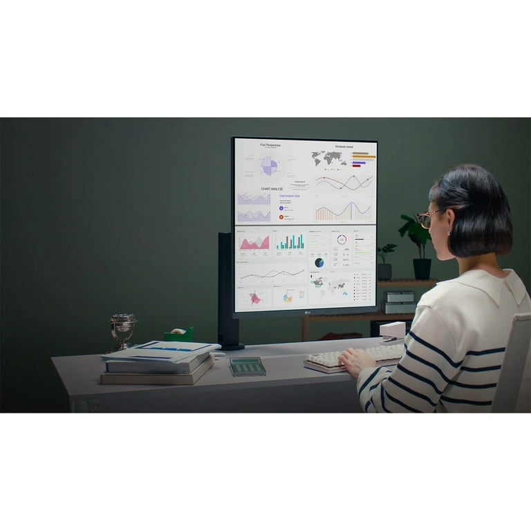 LG DualUp 28MQ780-B 16:18 SDQHD IPS HDR Dual Monitor Bundle