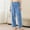 Blue, variant on Chiccall Flannel Pajama Long Pants for Women Fuzzy Fleece Warm Sleepwear Fashion Wide Leg Open Bottom Home Loungewear