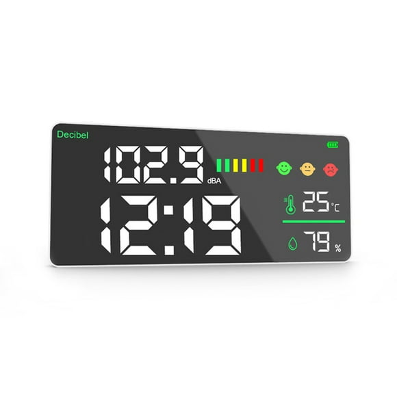 Noise Measuring Instrument Digital Decibel Sound Meter Temperature Meter Humidity Meter Multifunctional Home Environment Detector