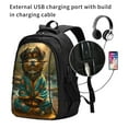 thumbnail image 2 of Yiaed Creekside Meditating Puppy Print Laptop Backpack,Business Travel Durable Laptops Backpack with USB Charging Port,Water Resistant College Computer Bag, 2 of 5