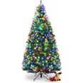 thumbnail image 2 of DREAMADE 7ft Prelit Christmas Tree, Xmas Tree with 1570 PVC Branch, 500 Pre-Strung Dual-Colored LED Lights, 11 Lighting Modes & Foldable Base, Artificial Christmas Trees for Home, Party, Holiday Decor, 2 of 4