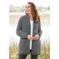 thumbnail image 5 of Woman Within Plus Size Zip Front Shaker Cardigan Sweater, 5 of 6