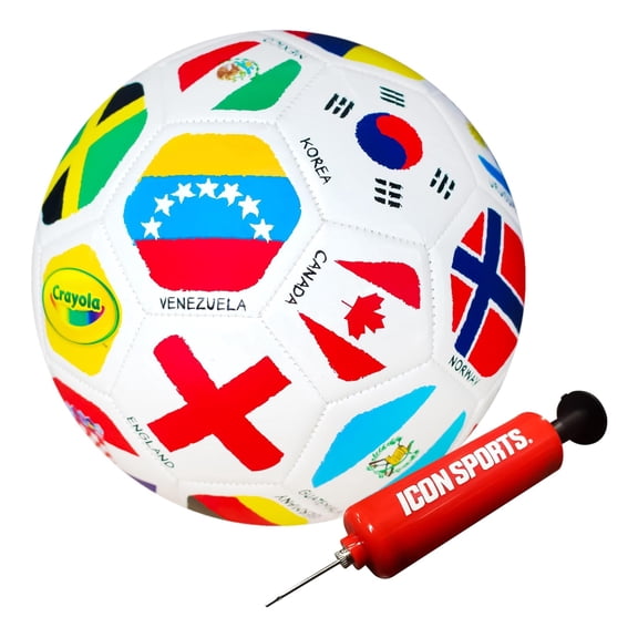 Icon Sports Crayola Official Soccer Ball - Unisex Kids - International Size 5